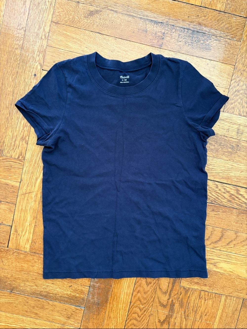 Madewell Northside Vintage Short-Sleeve Tee Extra Small Navy